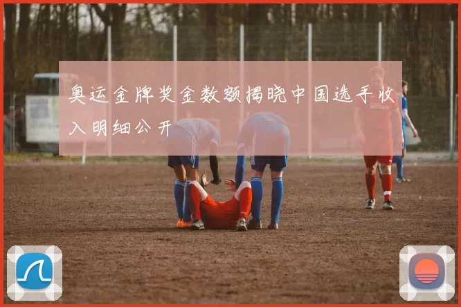 奥运金牌奖金数额揭晓中国选手收入明细公开